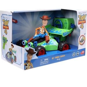 Restocked! Toy Story 4 Turbo Buggy W/ Woody Radio Control Vehicle, 2.4 Ghz